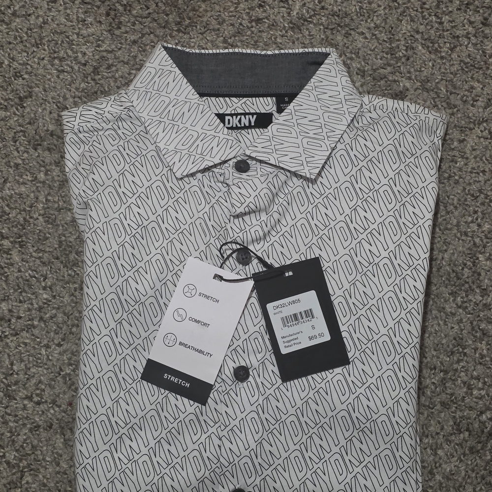 DKNY Men's White Shirt